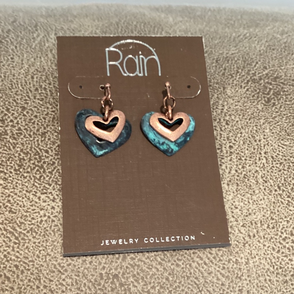 Rain Southwest style heart earrings New